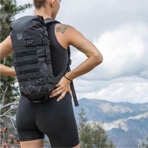 Cannae Celeritas Roll Top Backpack Black Tactical MOLLE Lightweight Daypack